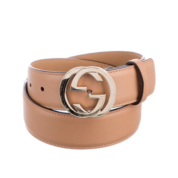Gucci Interlocking G Logo Leather Belt (Size M) - Picture 1 of 4